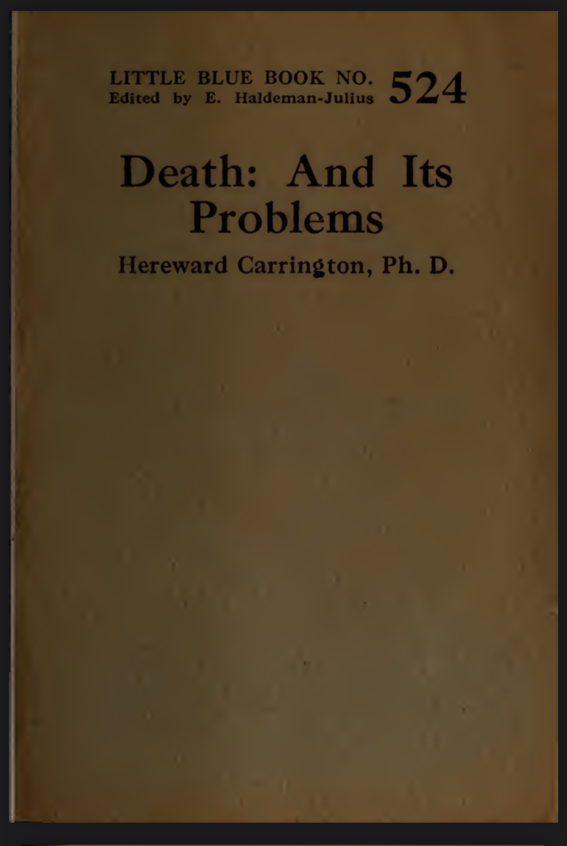 Death: And Its Problems (Hardcover)