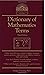 Dictionary of mathematics terms