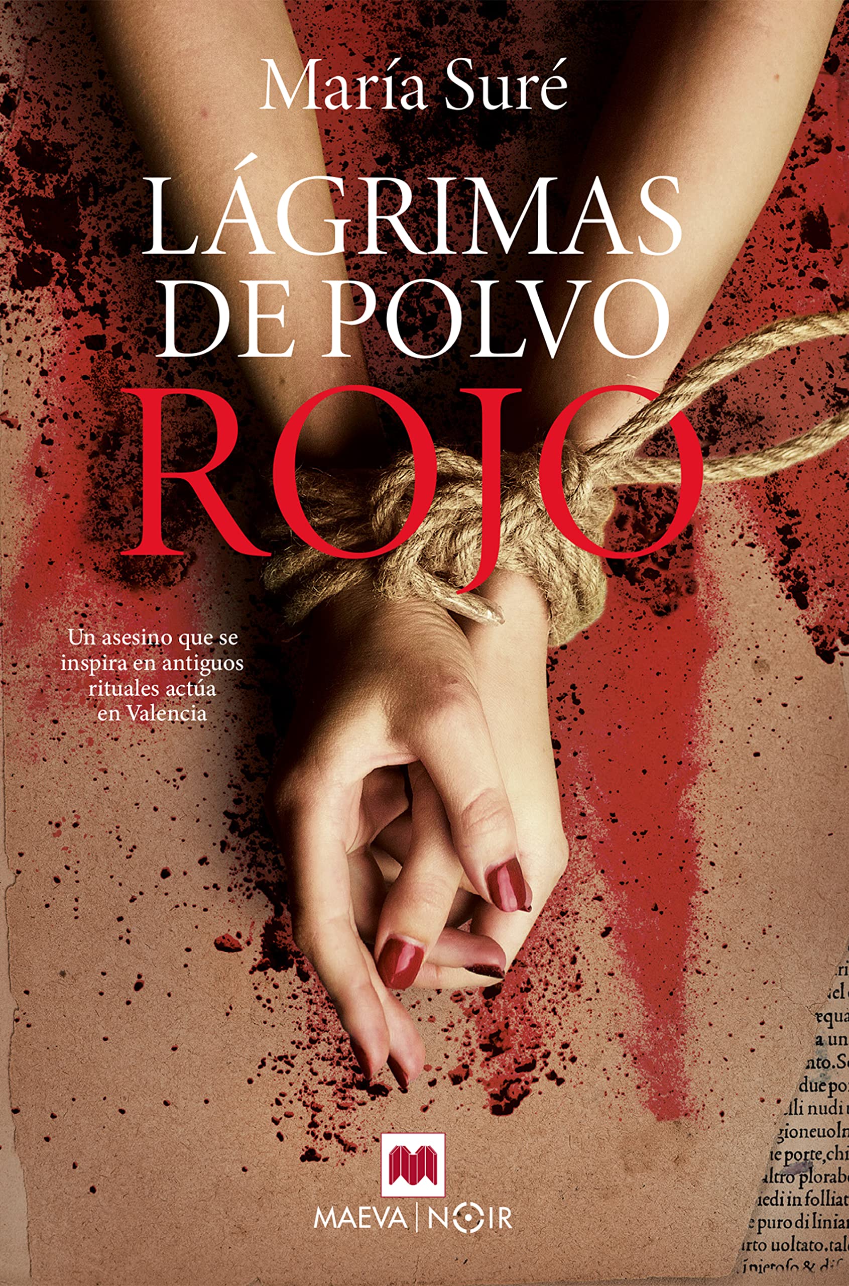 Portada de Lágrimas de polvo rojo, de María Suré