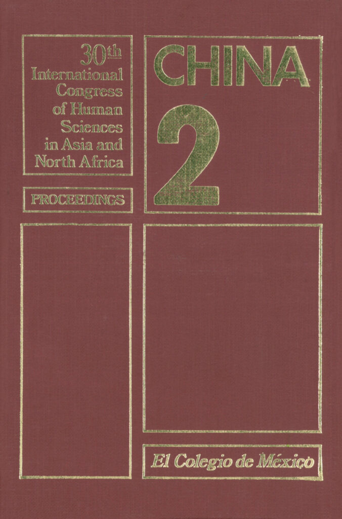 China 2: XXX International Congress of Human Sciences in Asia and North Africa