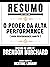 O Poder Da Alta Performance...