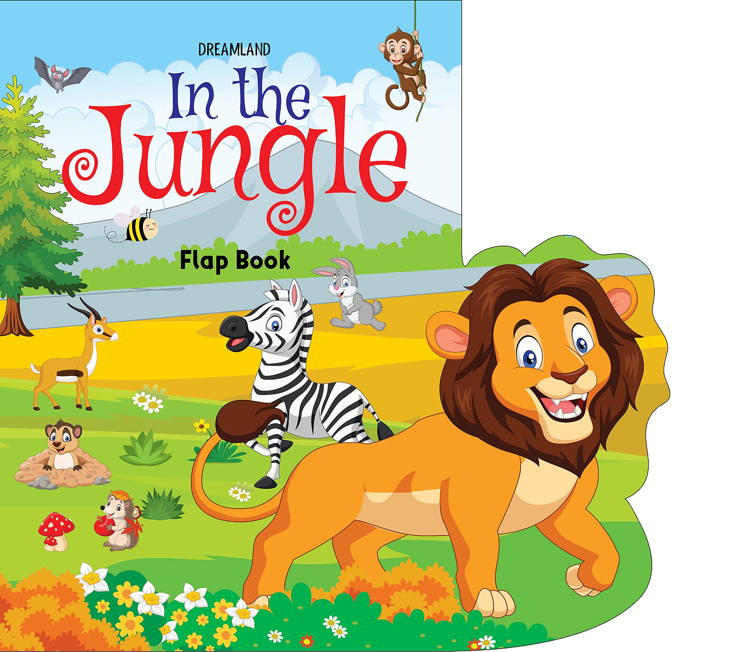 In the Jungle - Lift The Flap Book with Bright and Colourful Pictures- Early Learning Book for Children Age 3-6 Years (Hardcover)