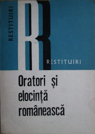 Oratori şi elocinţă românească