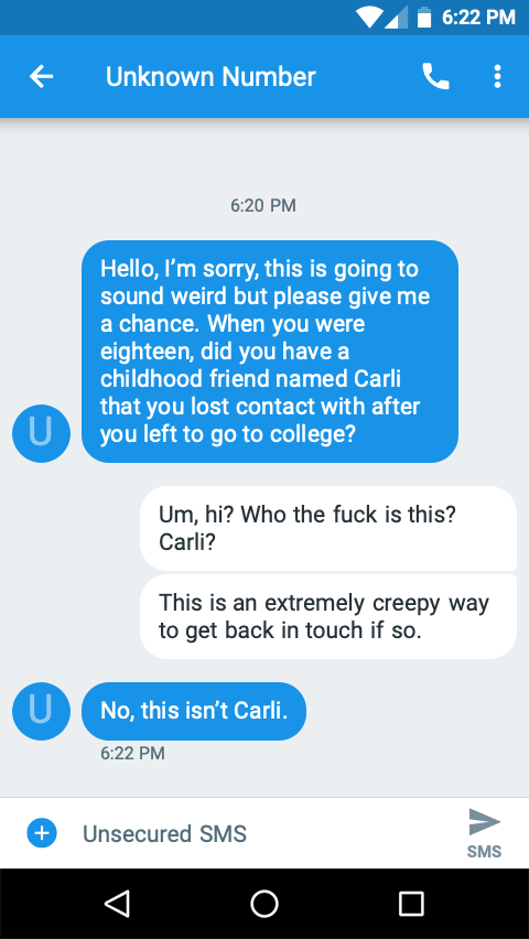 Unknown Number