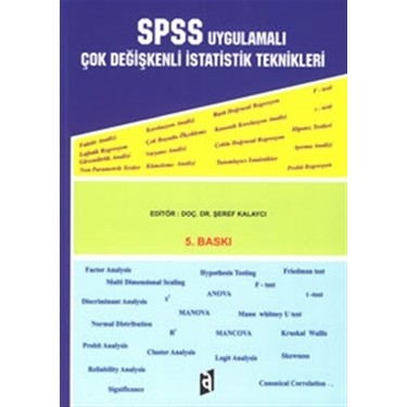 SPSS Uygulamalı Çok Değişkenli İstatistik Teknikleri (Hardcover)