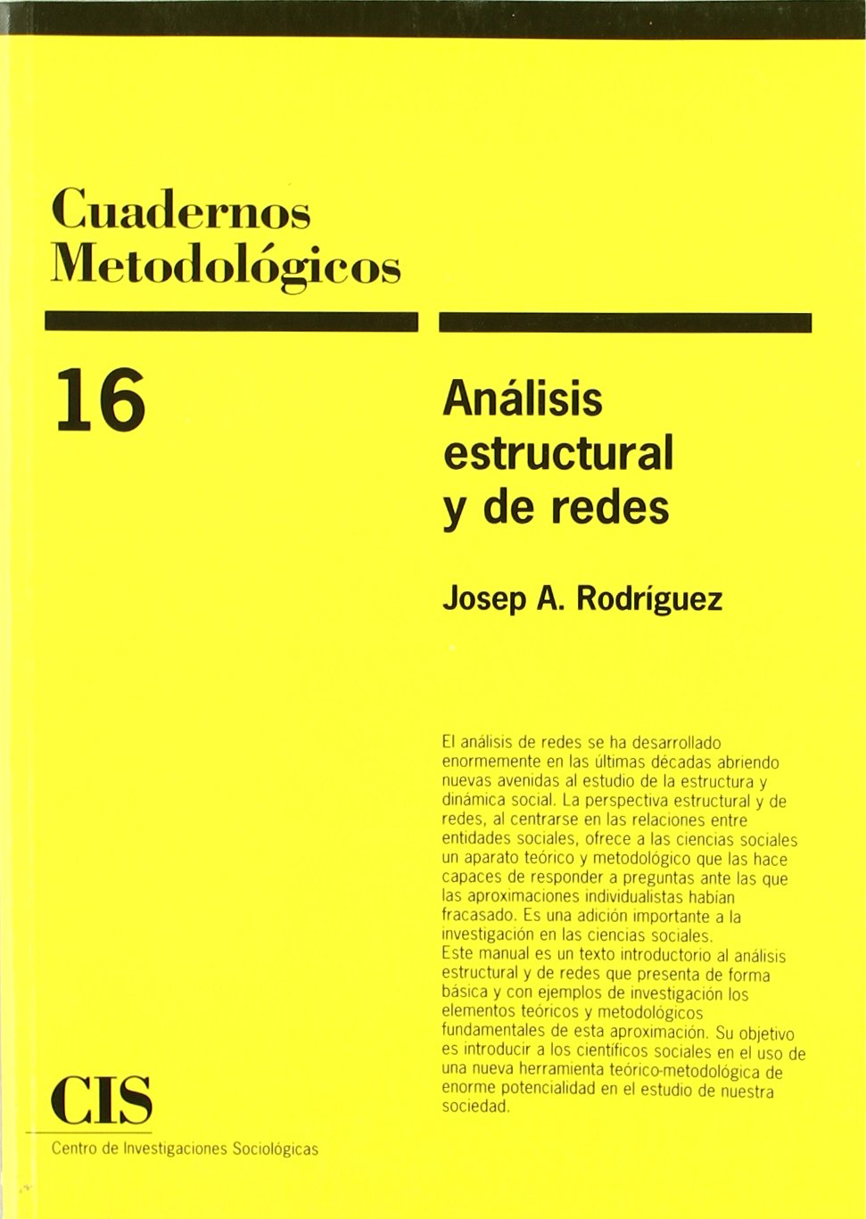 Análisis estructural y de redes (Paperback)