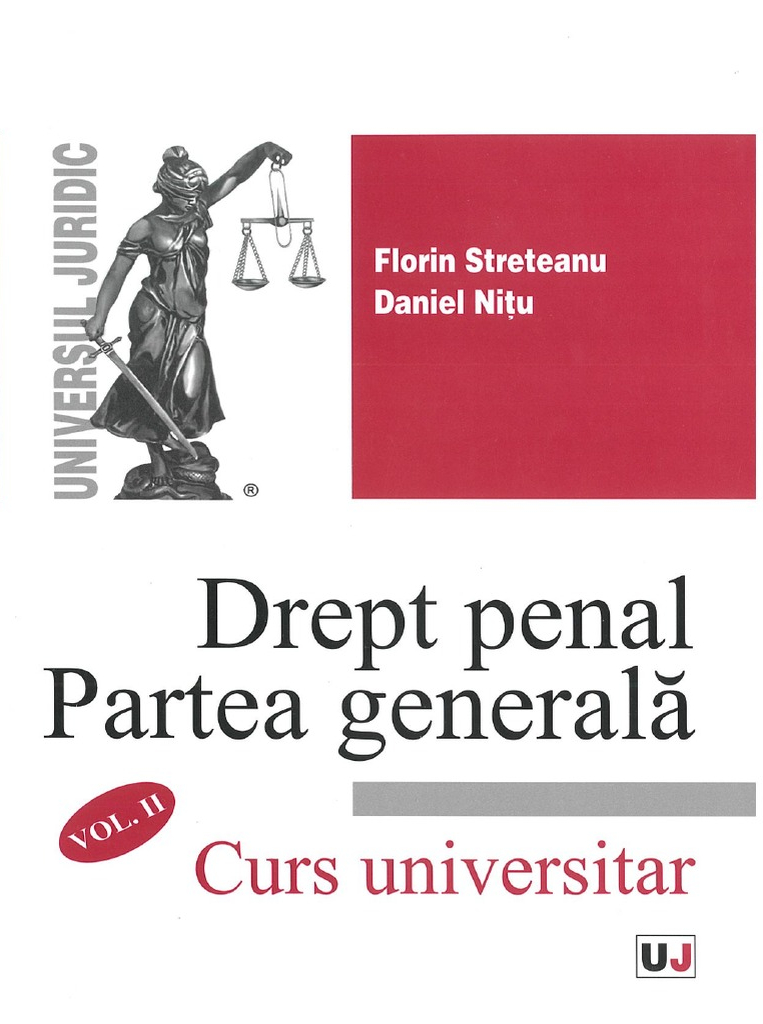 Drept penal. Partea generală. Volumul II