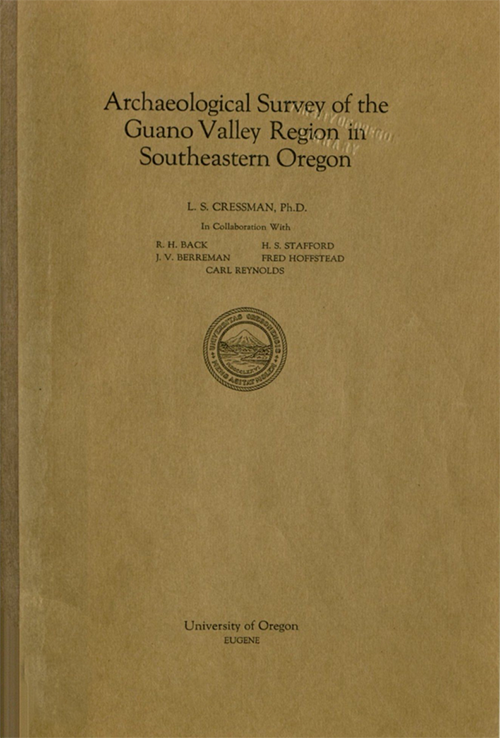 Archaeological Survey of the Guano Valley Region in Southeastern Oregon