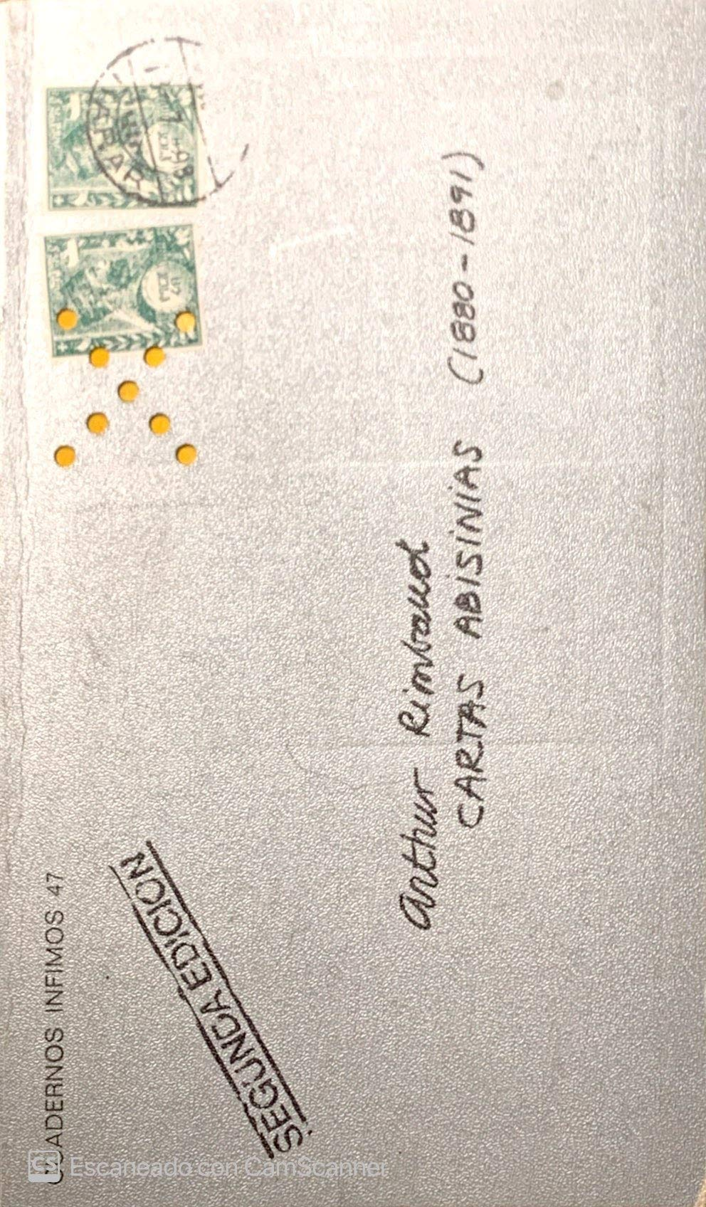 Cartas Abisinias (Cuadernos Ínfimos #47)