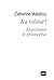 Au voleur ! Anarchisme et philosophie