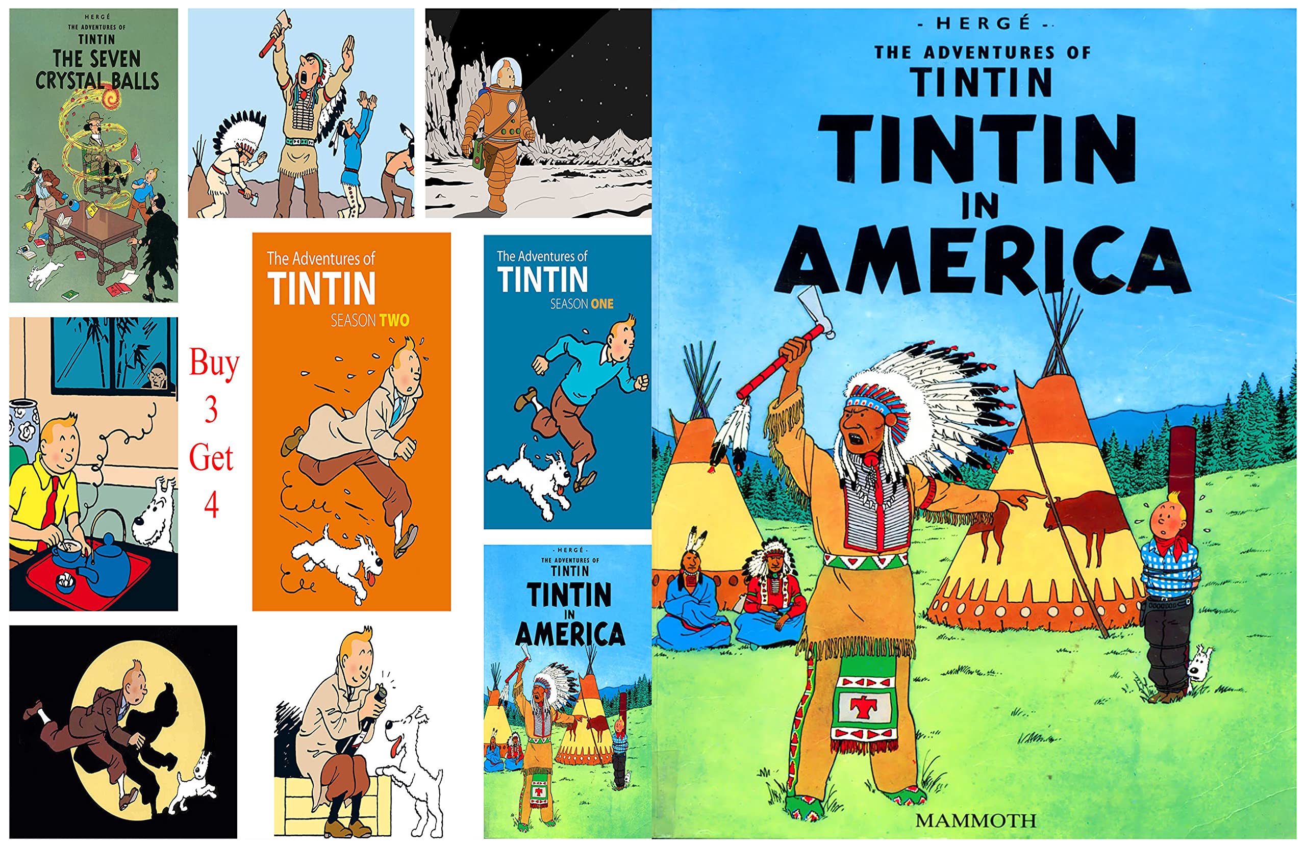 The Adventures of TinTin Full Series : Issue 3-IN AMERICA (Kindle Edition)