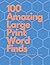 100 Amazing Large Print Wor...