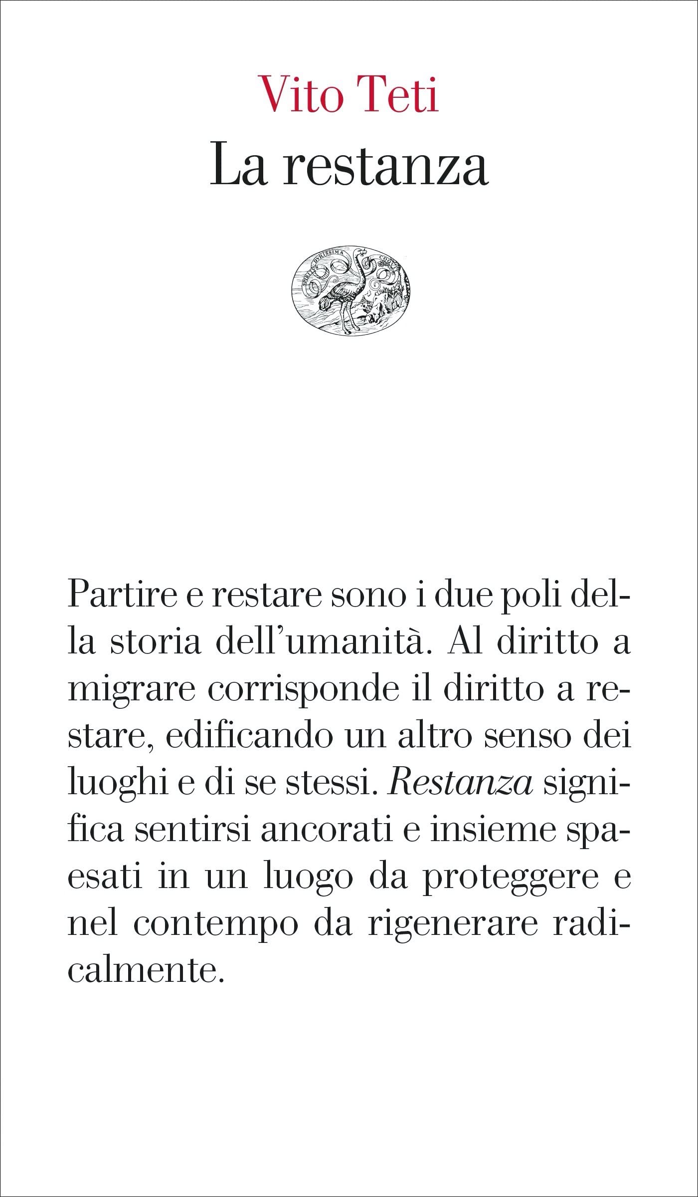 La restanza (Kindle Edition)