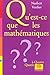 Qu'est-ce que les mathématiques ?