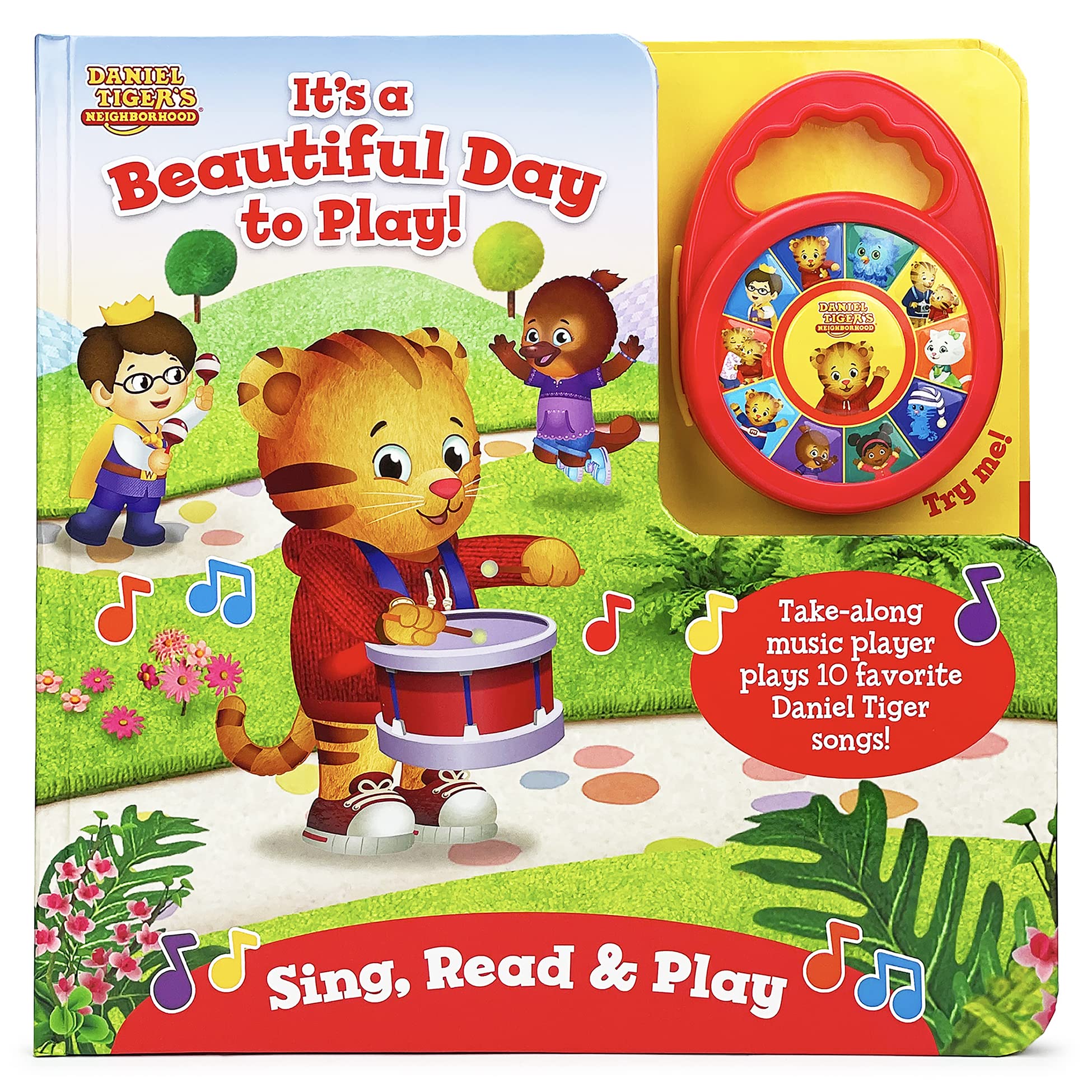 Daniel Tiger It's A Beautiful Day to Play - Children's Deluxe Music Player Board Book: Includes Detachable Toy Portable Musical Sound Machine (Board book)