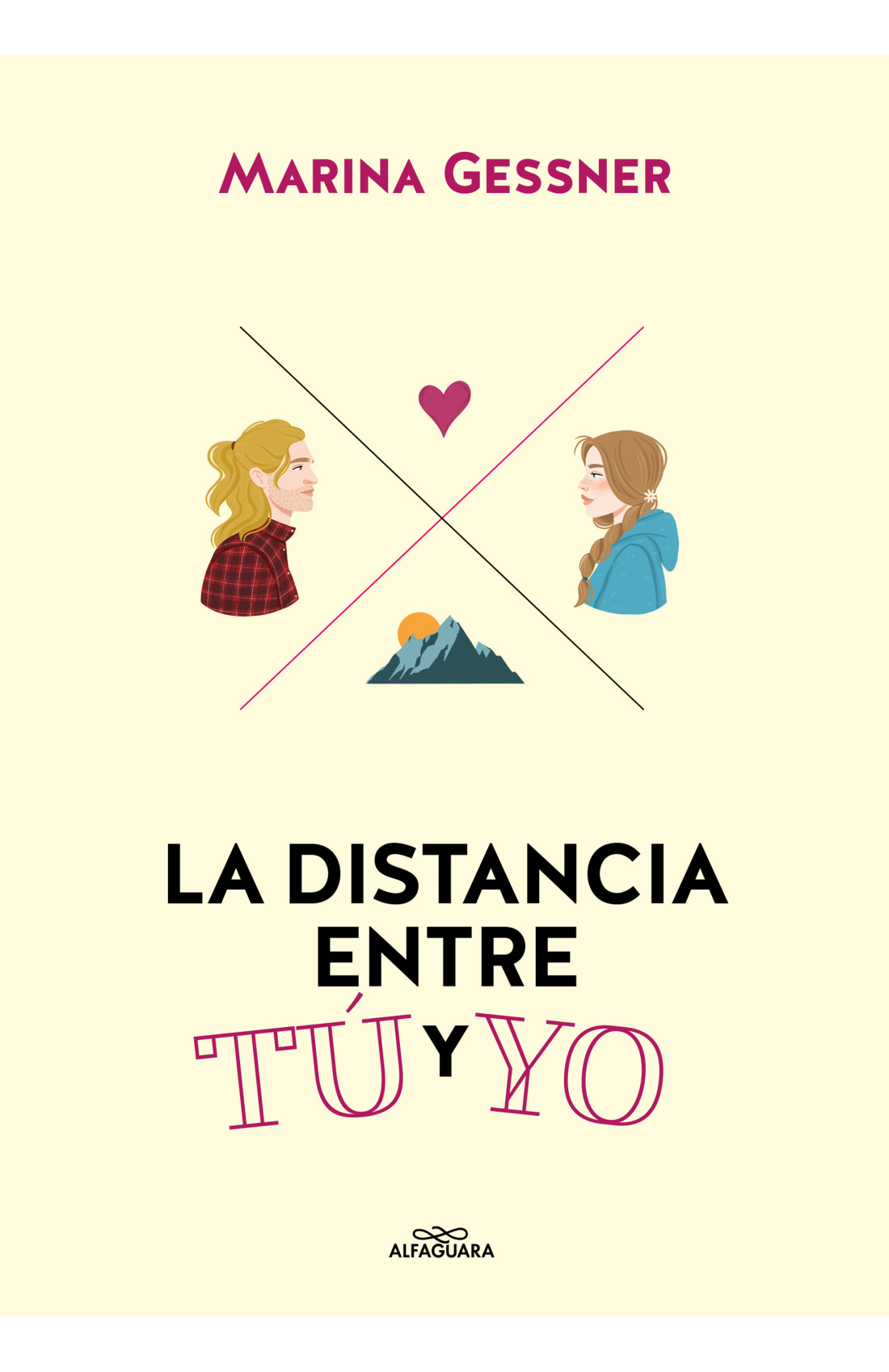Portada de La distancia entre tú y yo, de Marina Gessner