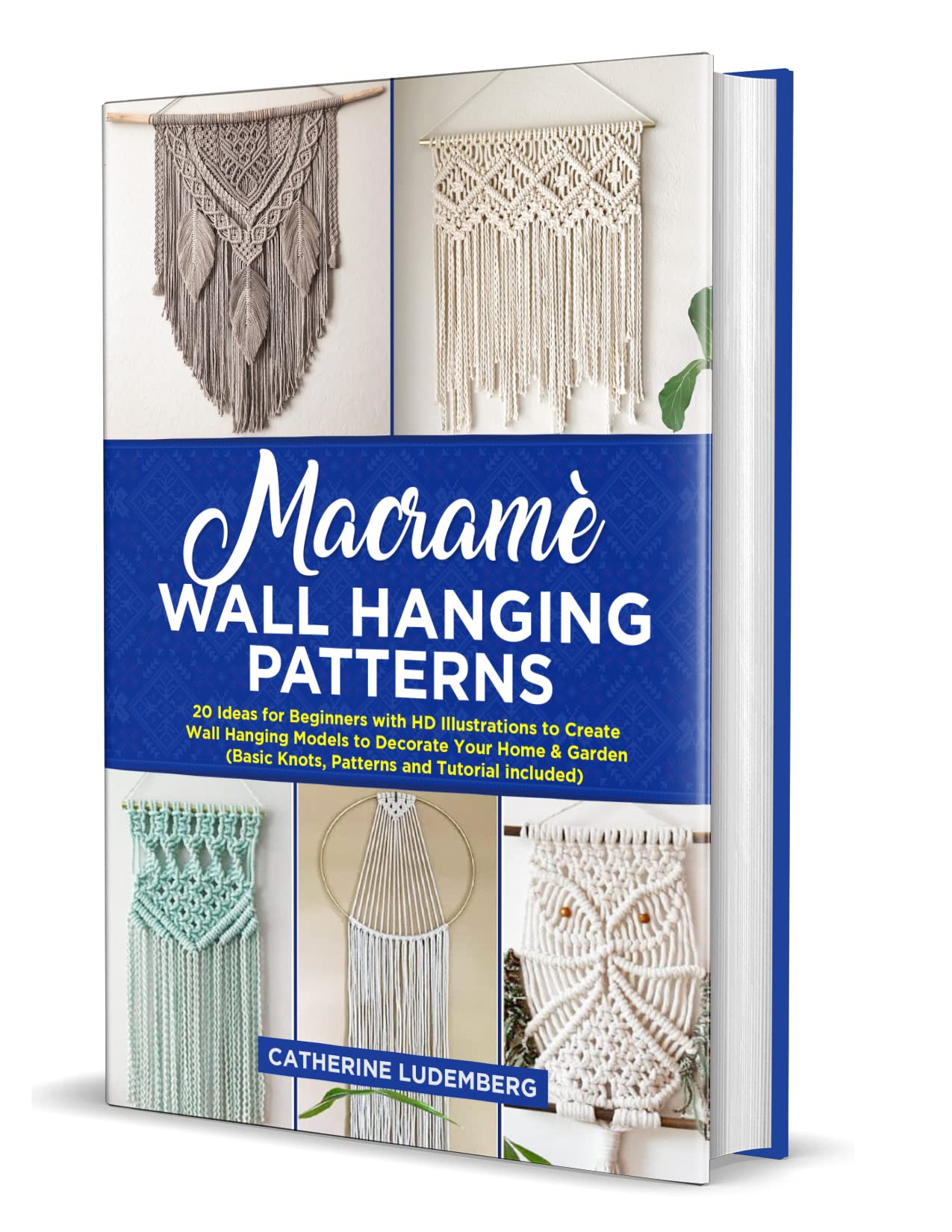Macramé Wall Hanging Patterns: 20 Ideas for Beginners with HD Illustrations to Create Wall Hanging Models to Decorate Your Home & Garden (Basic Knots and Tutorials Included)