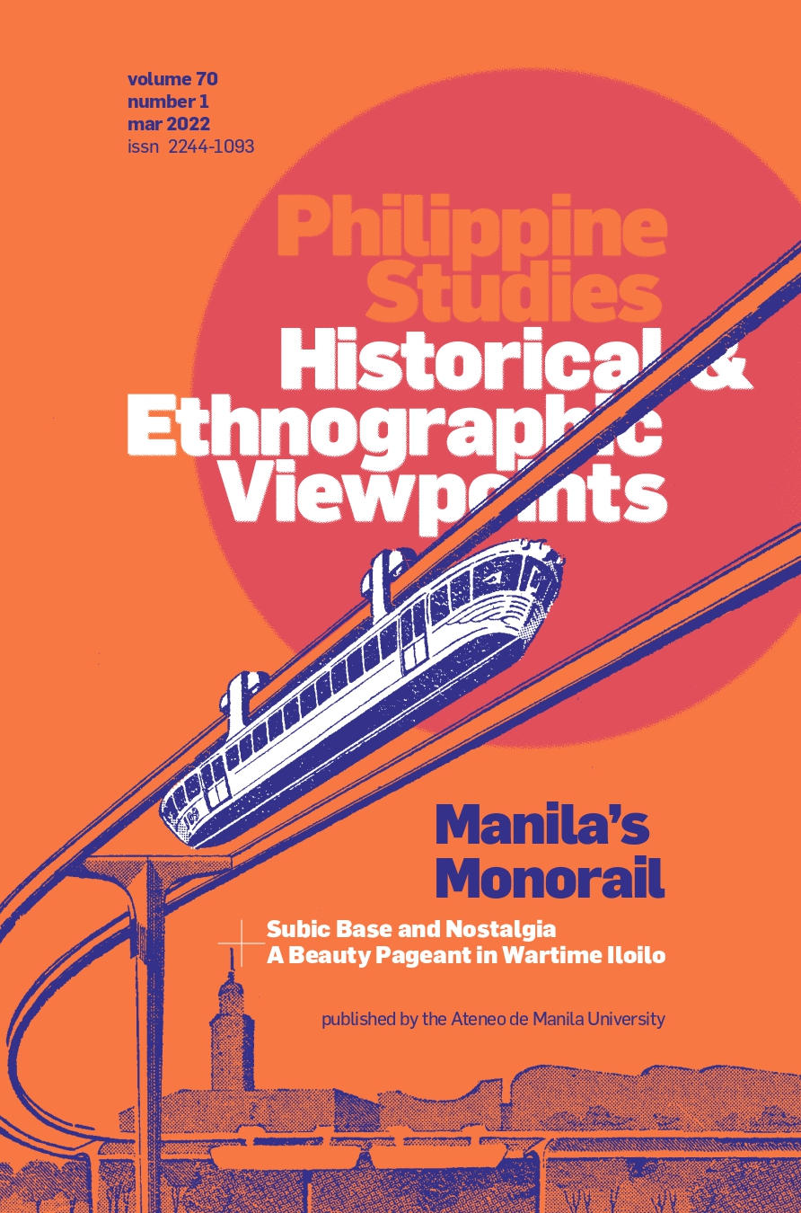 Manila's Monorail (Philippine Studies Historical & Ethnographic Viewpoints, Vol. 70 No. 1)