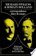 Richard Strauss and Romain Rolland: Correspondence, Diary and Essays