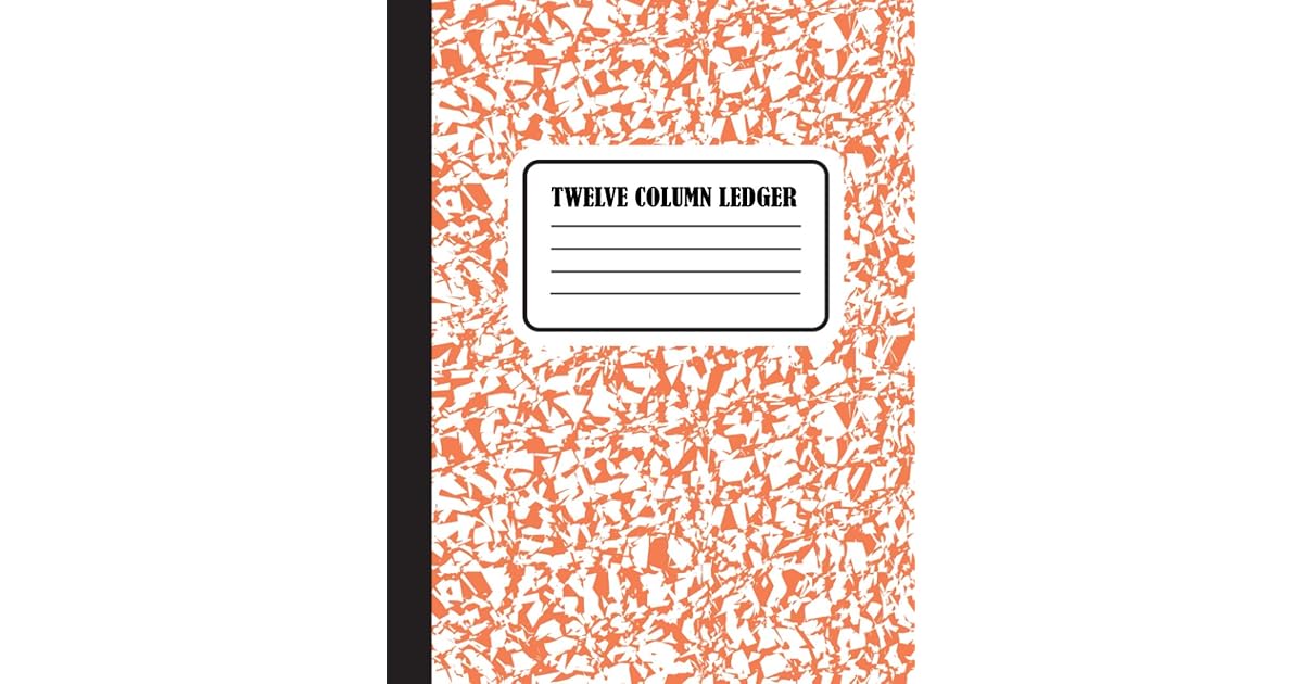 Twelve Column Ledger Book Accounting Ledger Book 12 Column, Ledger