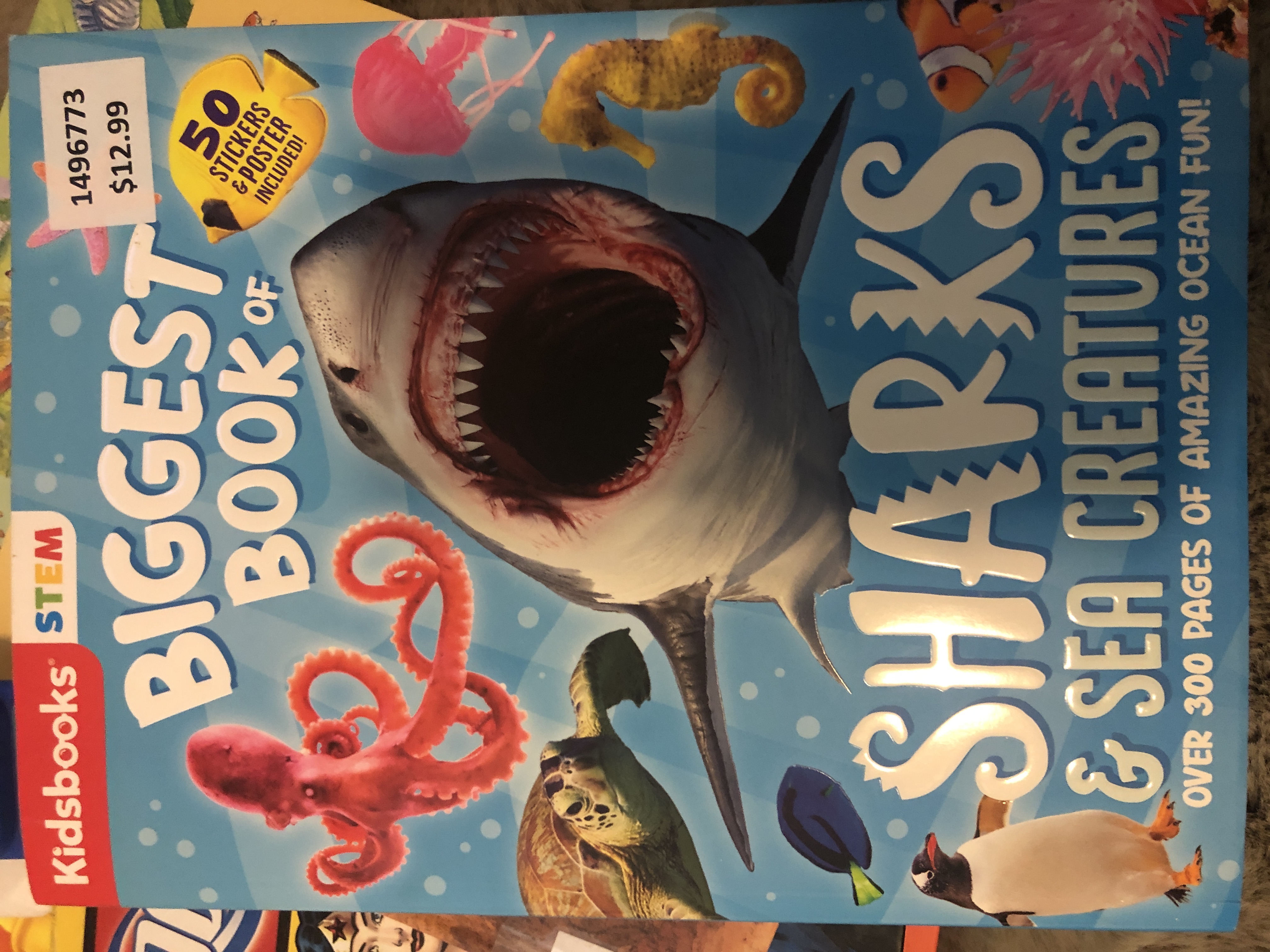 Biggest book of sharks and sea creatures