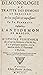 Demonologie: Ou traitte des Demons et Sorciers; ensemble L'Antidemon de Mascon
