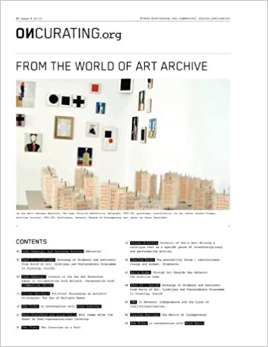 OnCurating Issue 14: From the World of Art Archive