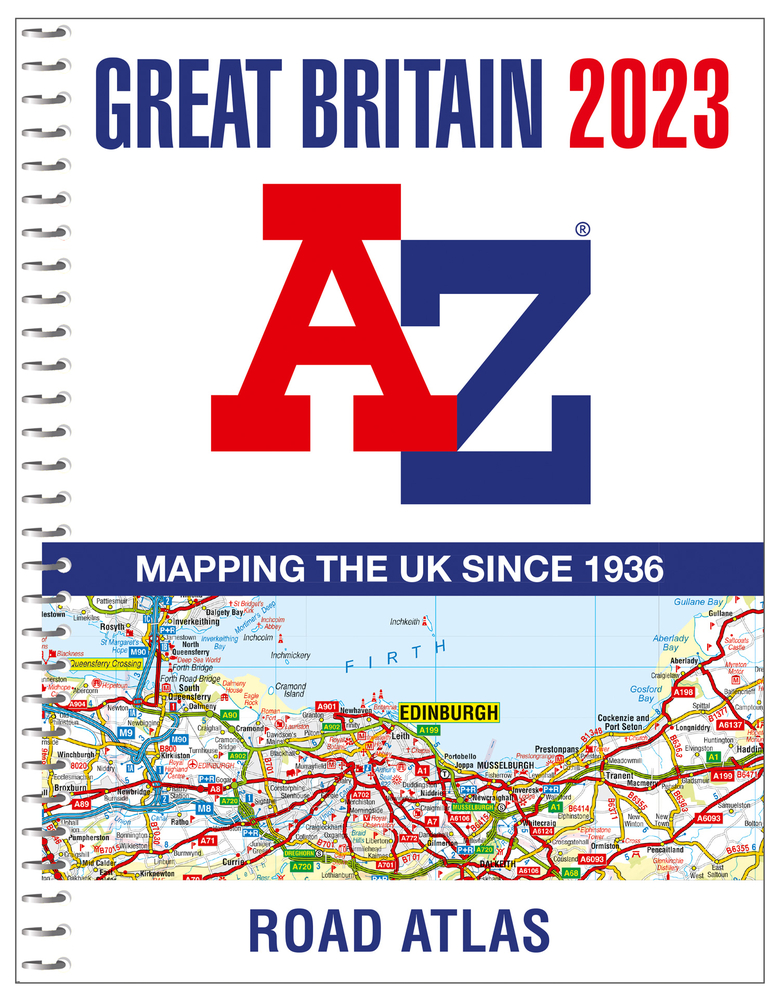 Great Britain A-Z Road Atlas 2023 (A4 Spiral)