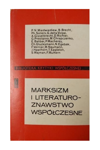 Marksizm i literaturoznawstwo współczesne