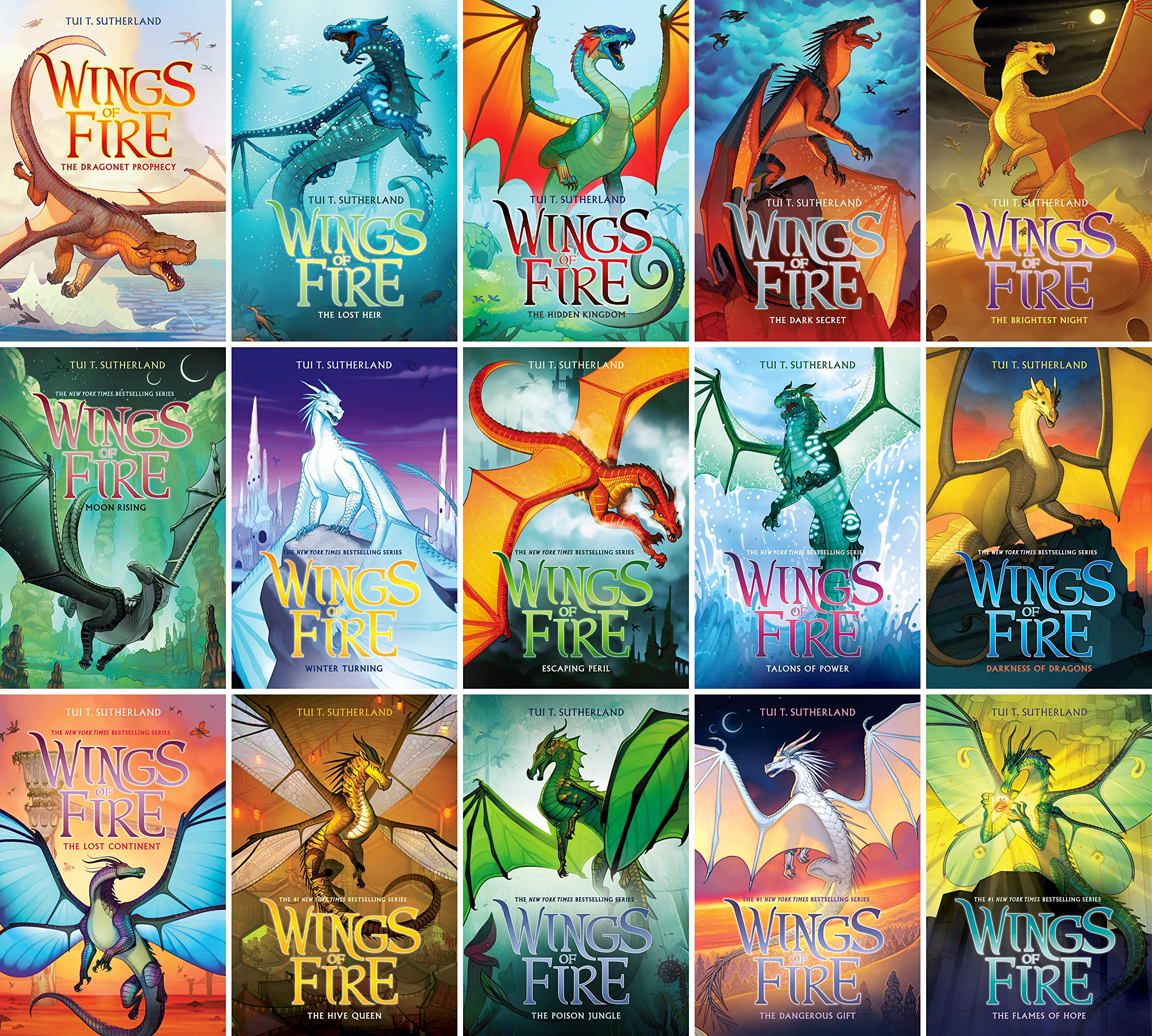 Wings of Fire: The Complete Hardcover Collection Series Set (Books 1-15)