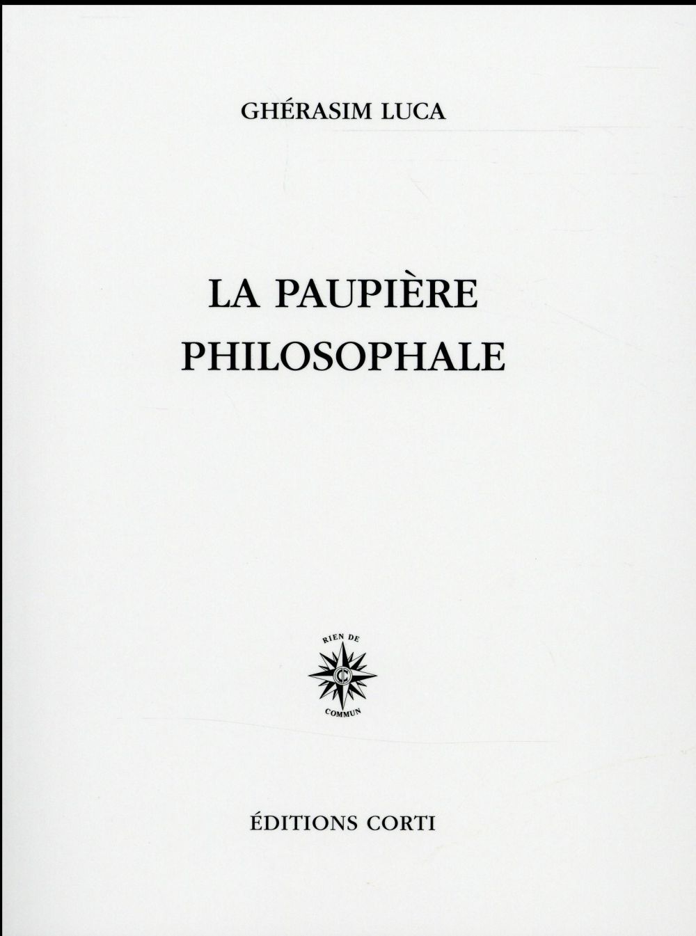 La Paupière philosophale (Paperback)