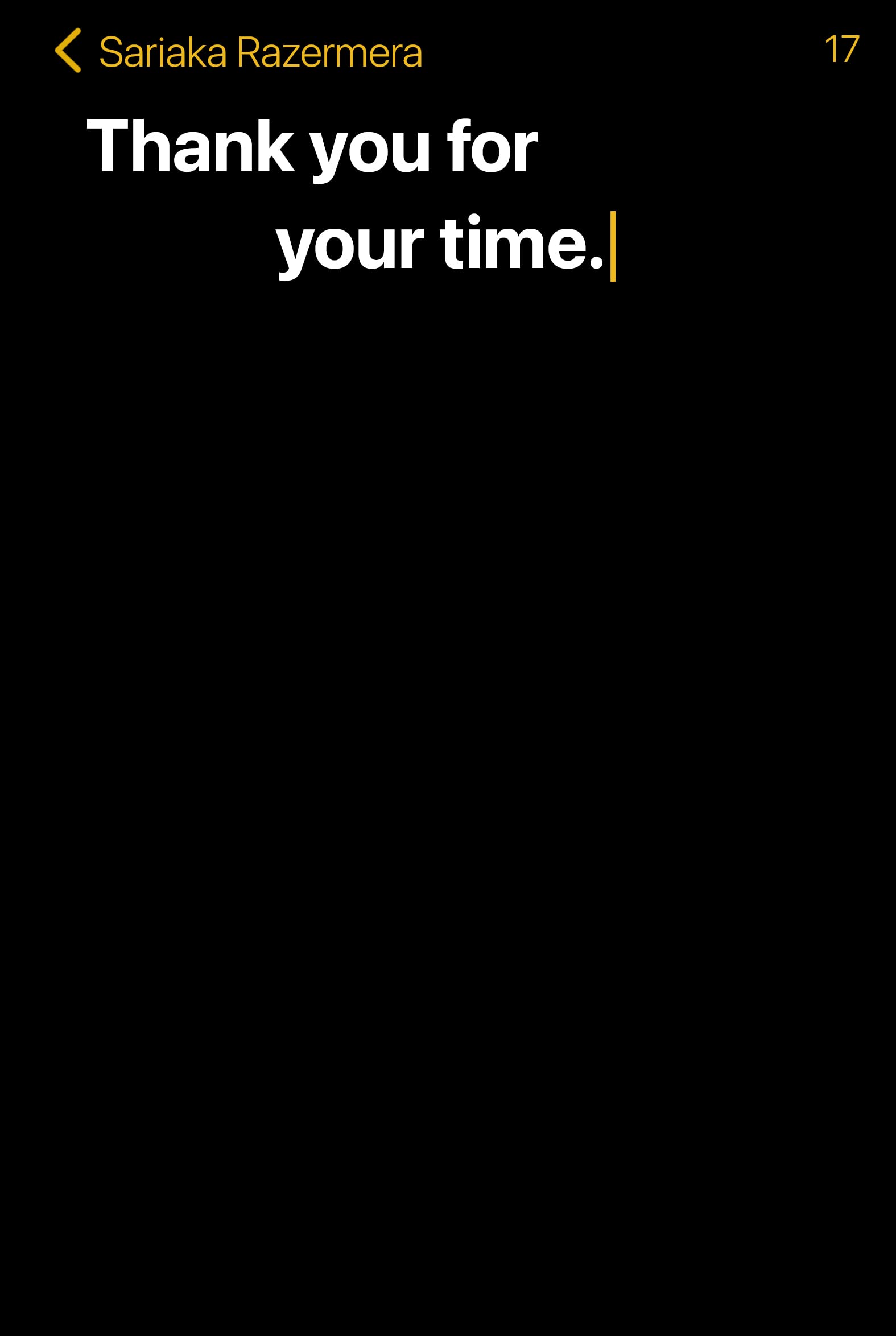 Thank you for your time. (Kindle Edition)