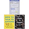 The Defining Decade By Meg Jay, How to Talk to Anyone By Leil Lowndes, Make it Happen By Jordanna Levin 3 Books Collection Set