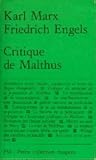 Critique de Malthus Critique de Malthus