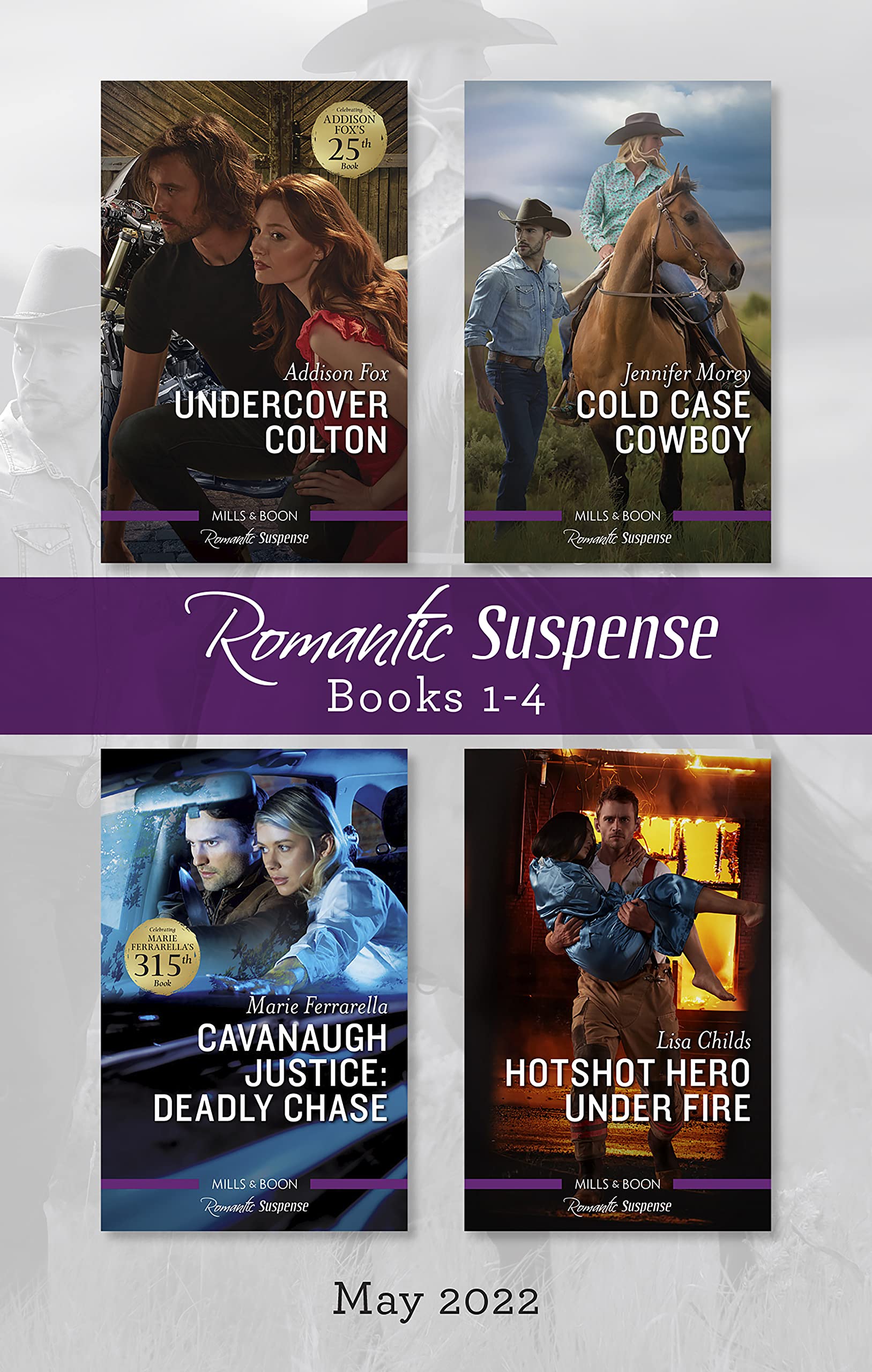Suspense Box Set May 2022: Undercover Colton/Cold Case Cowboy/Cavanaugh Justice: Deadly Chase/Hotshot Hero Under Fire (The Coltons of Colorado Book 5)