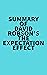 Summary of David Robson's The Expectation Effect