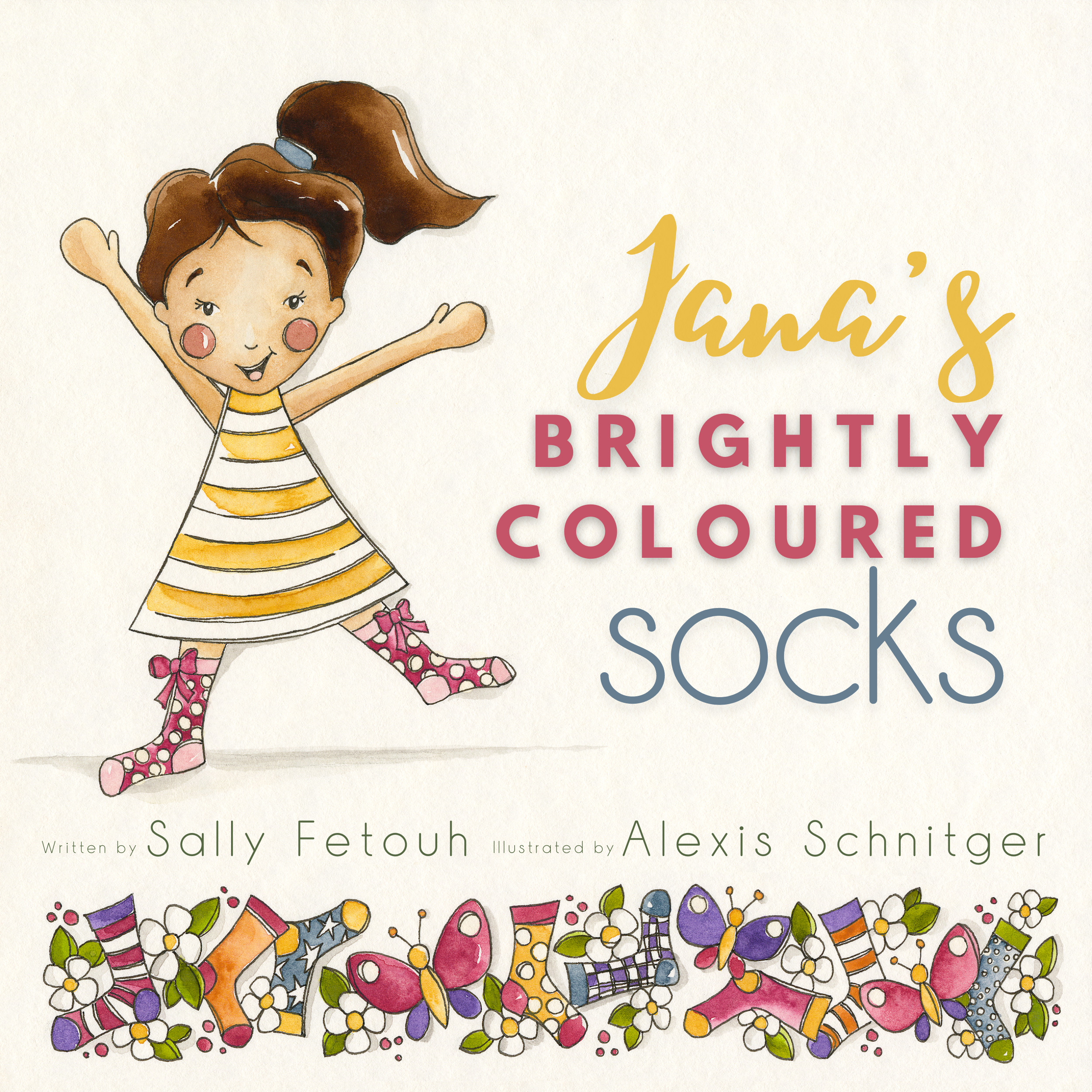 Jana's Brightly Coloured Socks (Hardcover)