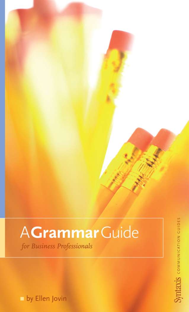 A Grammar Guide for Business Professionals