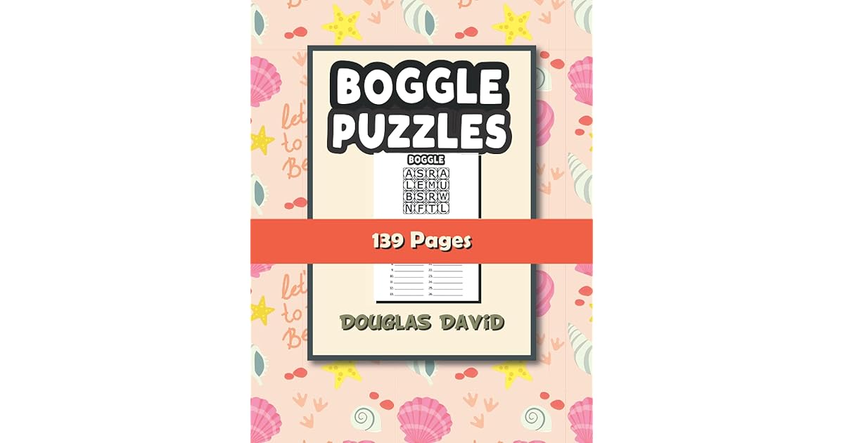Boggle Puzzles Book 108 Puzzles and Solutions 139 Pages by Douglas David