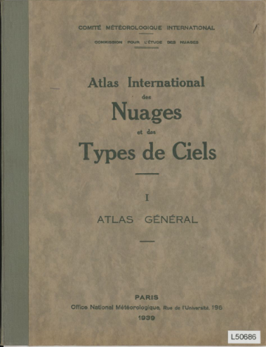 Atlas International de Nuages et des Types de Ciels (Hardcover)