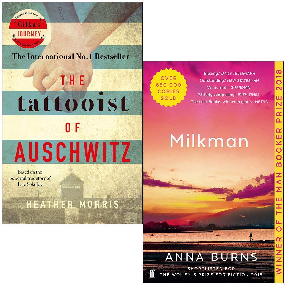 The Tattooist of Auschwitz By Heather Morris & Milkman By Anna Burns 2 Books Collection Set