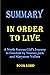 Summary In Order to Live: A North Korean Girl’s Journey to Freedom by Yeonmi Park and Maryanne Vollers