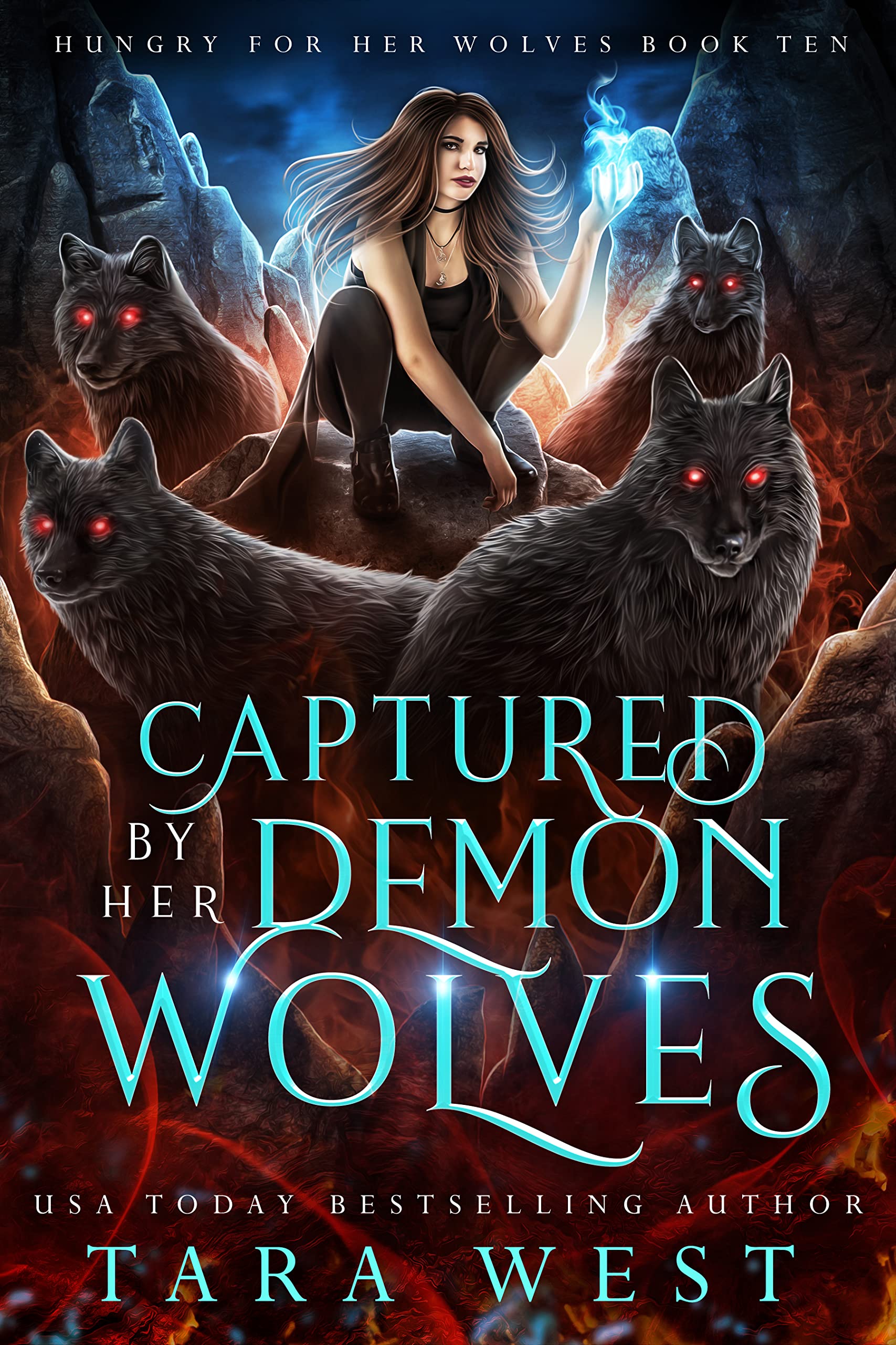 Captured by Her Demon Wolves (Hungry for Her Wolves, #10)