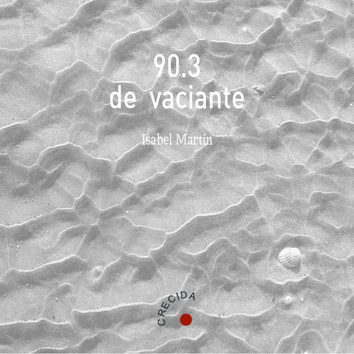 Portada de 90.3 de vaciante, de Isabel Martín Ruiz