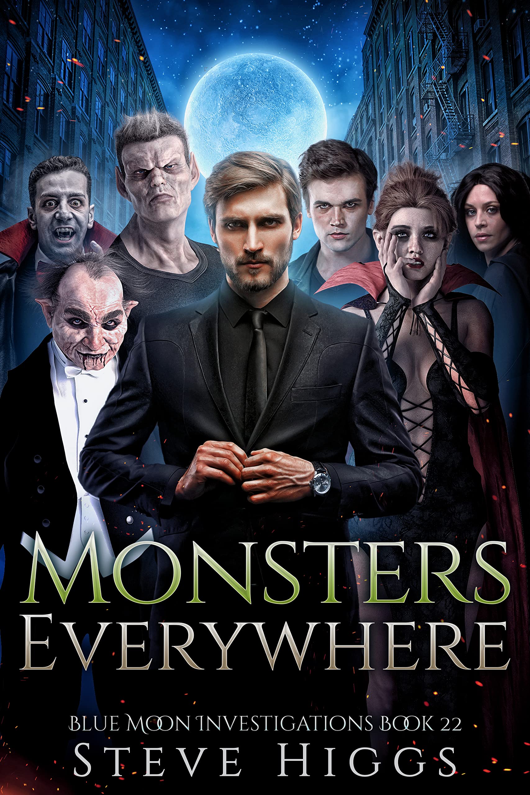 Monsters Everywhere (Blue Moon Investigations, #22)