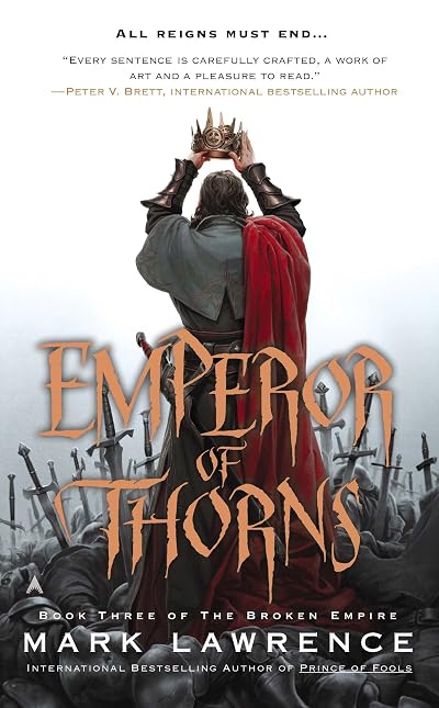 Portada de Emperor of Thorns, de Mark Lawrence