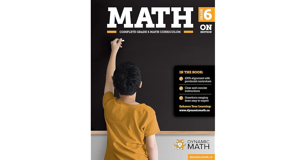 Dynamic Math Workbook – Ontario Grade 6 – Complete Curriculum with ...