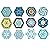 12 hexagon crochet pattern,...