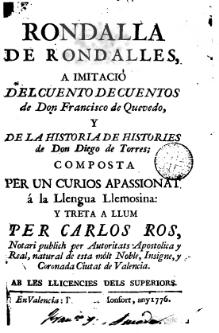 Portada de Rondalla de Rondalles, de Lluís Galiana i Cervera