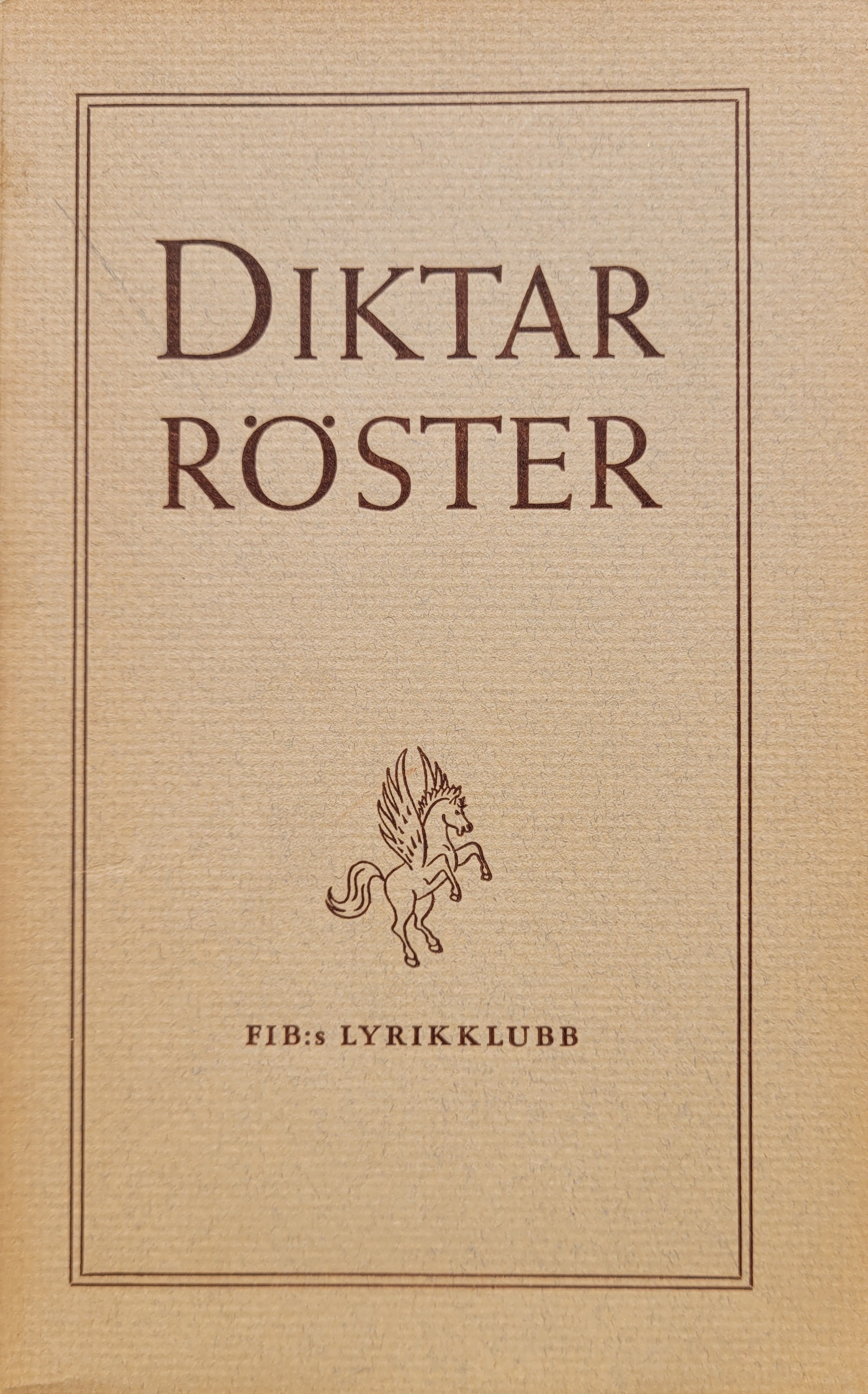 Diktarröster: Nio kritiker om fjorton svenska lyriker